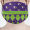 Astronaut, Aliens & Argyle Mask - Pleated (new) Front View on Girl