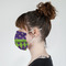 Astronaut, Aliens & Argyle Mask - Side View on Girl