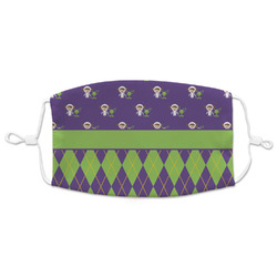 Astronaut, Aliens & Argyle Adult Cloth Face Mask - XLarge
