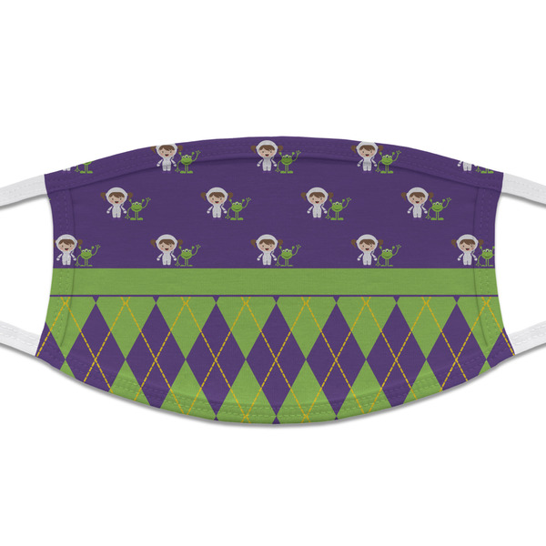 Custom Astronaut, Aliens & Argyle Cloth Face Mask (T-Shirt Fabric)