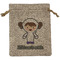 Astronaut, Aliens & Argyle Burlap Gift Bag (Personalized)