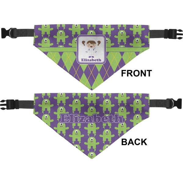 Astronaut, Aliens & Argyle Medium Dog Bandana Approval