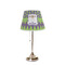 Astronaut, Aliens & Argyle Poly Film Empire Lampshade - On Stand