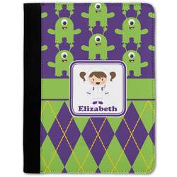 Astronaut, Aliens & Argyle Notebook Padfolio w/ Name or Text