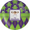Astronaut, Aliens & Argyle Melamine Salad Plate - 8" (Personalized)