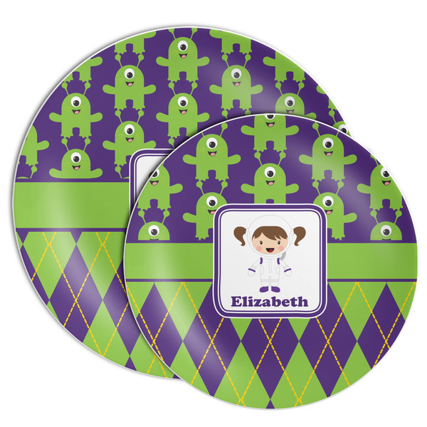 Astronaut, Aliens & Argyle Melamine Plates - PARENT/MAIN