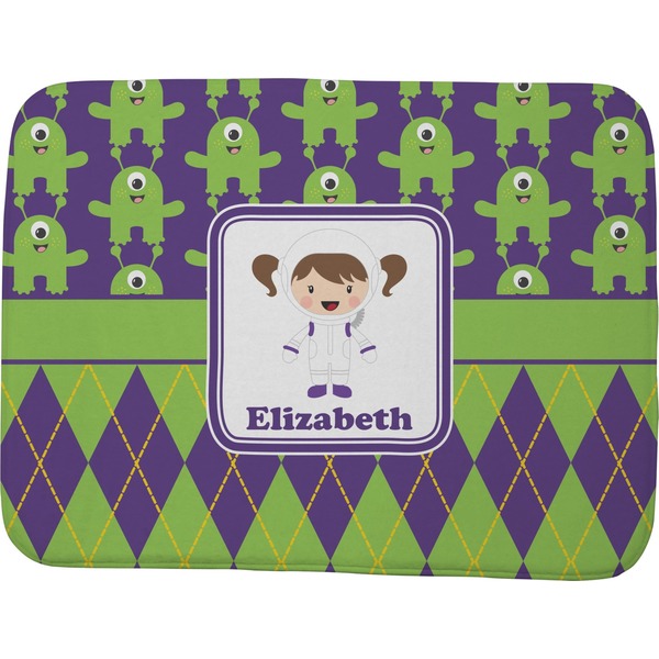 Astronaut, Aliens & Argyle Memory Foam Bath Mat 48 X 36