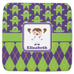 Astronaut, Aliens & Argyle Memory Foam Bath Mat - 48"x48" (Personalized)