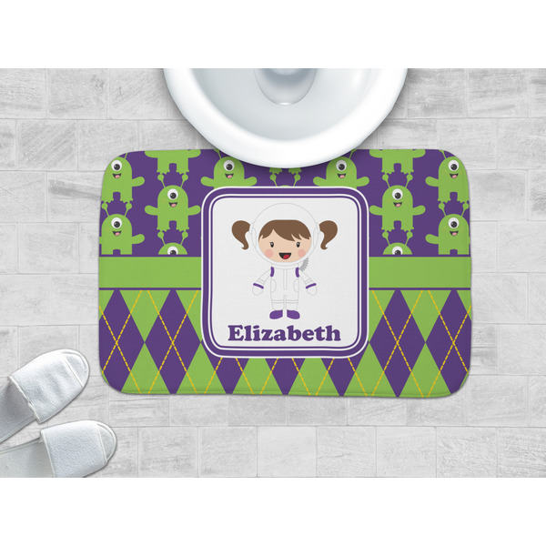 Astronaut, Aliens & Argyle Memory Foam Bath Mat - LIFESTYLE 34x21