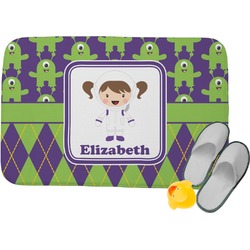 Astronaut, Aliens & Argyle Memory Foam Bath Mat - 34"x21" (Personalized)