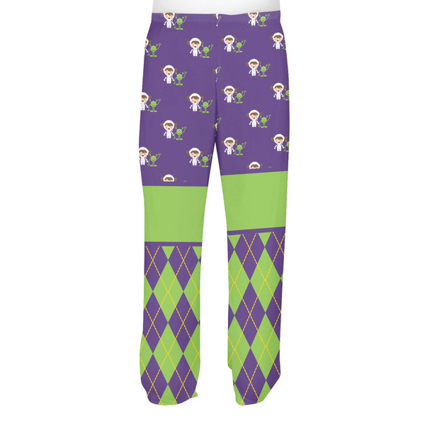 Astronaut, Aliens & Argyle Men's Pjs Back - on model