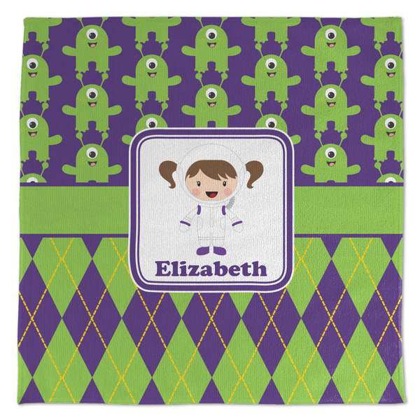 Custom Astronaut, Aliens & Argyle Microfiber Dish Towel (Personalized)