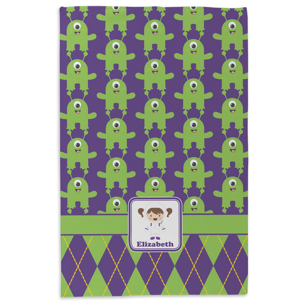 Astronaut, Aliens & Argyle Microfiber Dish Towel - APPROVAL