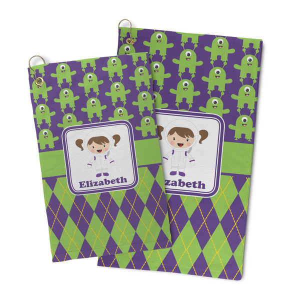 Astronaut, Aliens & Argyle Microfiber Golf Towel - PARENT/MAIN