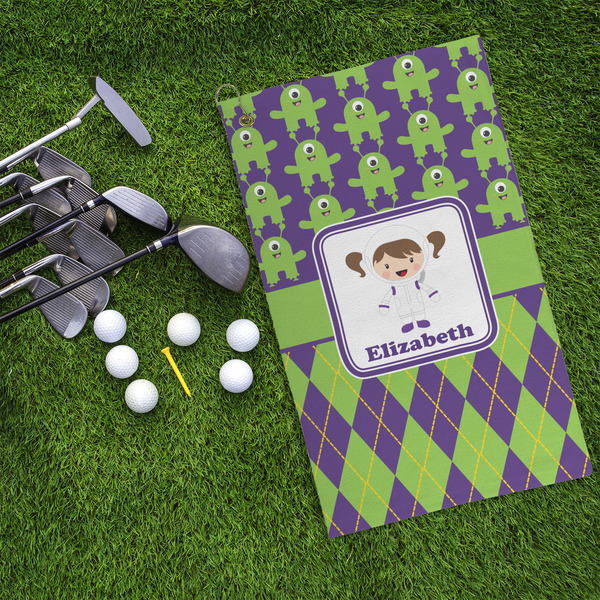 Astronaut, Aliens & Argyle Microfiber Golf Towels - LIFESTYLE