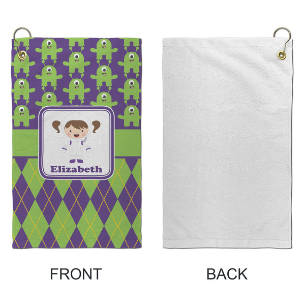 Astronaut, Aliens & Argyle Microfiber Golf Towels - Small - APPROVAL