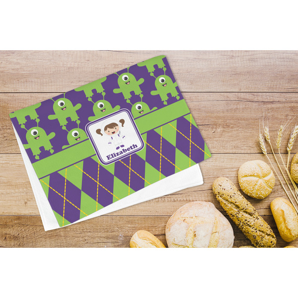 Astronaut, Aliens & Argyle Microfiber Kitchen Towel - LIFESTYLE