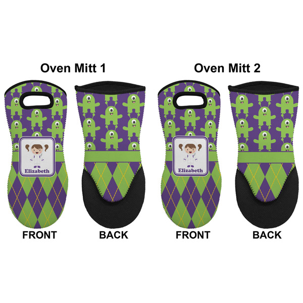 Astronaut, Aliens & Argyle Neoprene Oven Mitt - Set of 2 - Approval