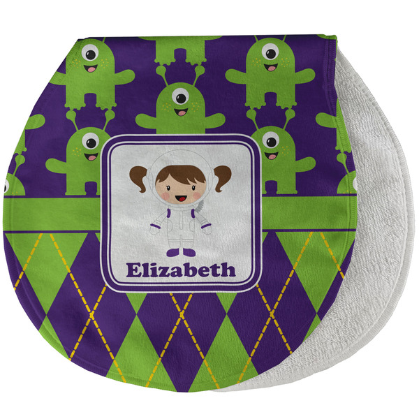 Astronaut, Aliens & Argyle New Baby Burp Folded