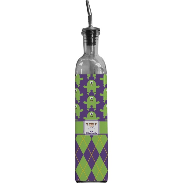 Custom Astronaut, Aliens & Argyle Oil Dispenser Bottle (Personalized)