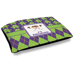 Astronaut, Aliens & Argyle Outdoor Dog Bed - Large (Personalized)