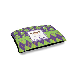 Astronaut, Aliens & Argyle Outdoor Dog Bed - Small (Personalized)