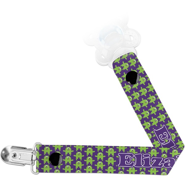 Custom Astronaut, Aliens & Argyle Pacifier Clip (Personalized)