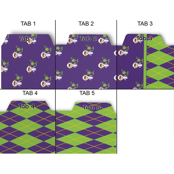 Astronaut, Aliens & Argyle Page Dividers - Set of 5 - Approval