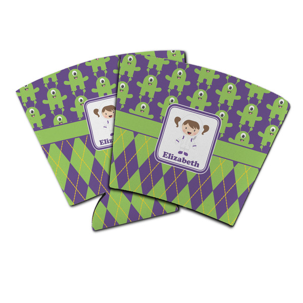 Custom Astronaut, Aliens & Argyle Party Cup Sleeve (Personalized)