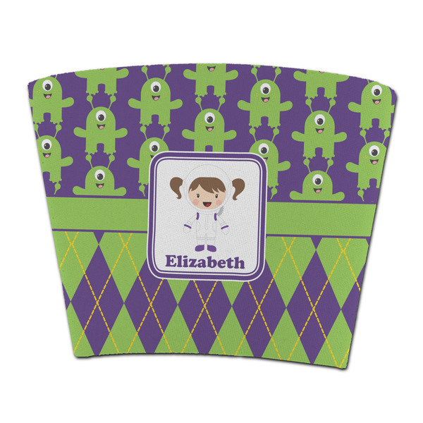 Custom Astronaut, Aliens & Argyle Party Cup Sleeve - without bottom (Personalized)