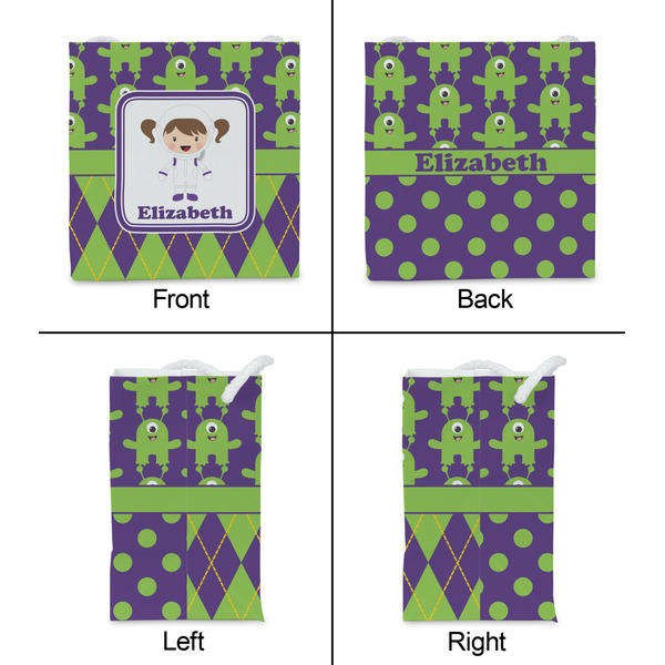 Astronaut, Aliens & Argyle Party Favor Gift Bag - Matte - Approval