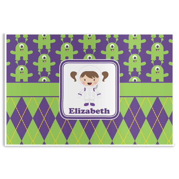 Custom Astronaut, Aliens & Argyle Disposable Paper Placemats (Personalized)