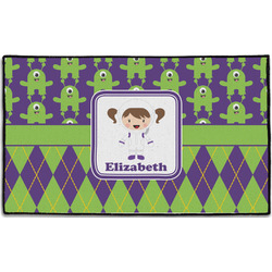 Astronaut, Aliens & Argyle Door Mat - 60"x36" (Personalized)