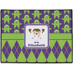 Astronaut, Aliens & Argyle Door Mat (Personalized)