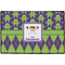 Astronaut, Aliens & Argyle Door Mat - 36"x24" (Personalized)