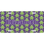 Astronaut, Aliens & Argyle Front License Plate (Personalized)
