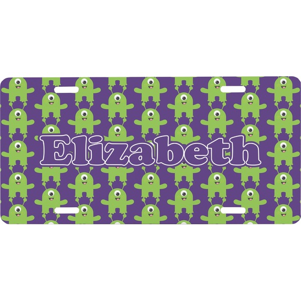 Custom Astronaut, Aliens & Argyle Front License Plate (Personalized)