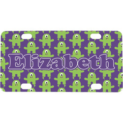 Astronaut, Aliens & Argyle Mini/Bicycle License Plate (Personalized)