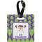 Astronaut, Aliens & Argyle Plastic Luggage Tag - Square w/ Name or Text