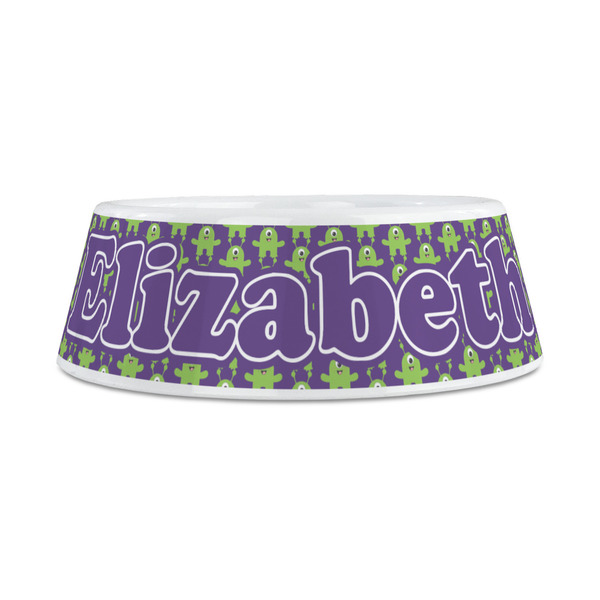 Astronaut, Aliens & Argyle Plastic Dog Bowls - Medium - FRONT
