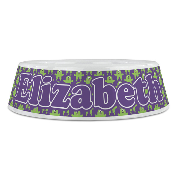 Astronaut, Aliens & Argyle Plastic Pet Bowls - Large - FRONT