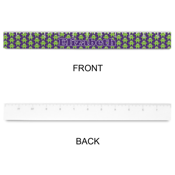 Astronaut, Aliens & Argyle Plastic Ruler - 12" - APPROVAL