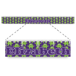 Astronaut, Aliens & Argyle Plastic Ruler - 12" (Personalized)