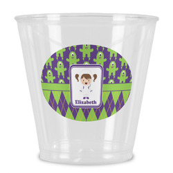 Astronaut, Aliens & Argyle Plastic Shot Glass (Personalized)