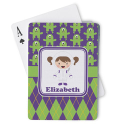 Astronaut, Aliens & Argyle Playing Cards (Personalized)