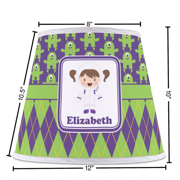 Astronaut, Aliens & Argyle Poly Film Empire Lampshade - Dimensions