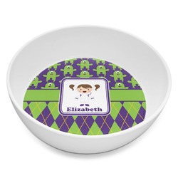 Astronaut, Aliens & Argyle Melamine Bowl - 8 oz (Personalized)