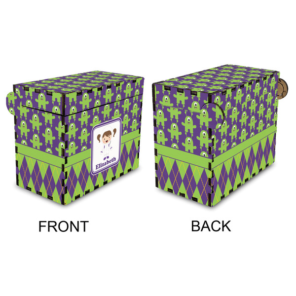 Astronaut, Aliens & Argyle Recipe Box - Full Color - Approval