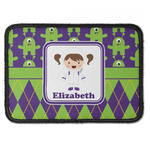 Astronaut, Aliens & Argyle Iron On Rectangle Patch w/ Name or Text