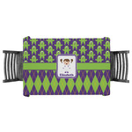 Astronaut, Aliens & Argyle Tablecloth - 58"x58" (Personalized)